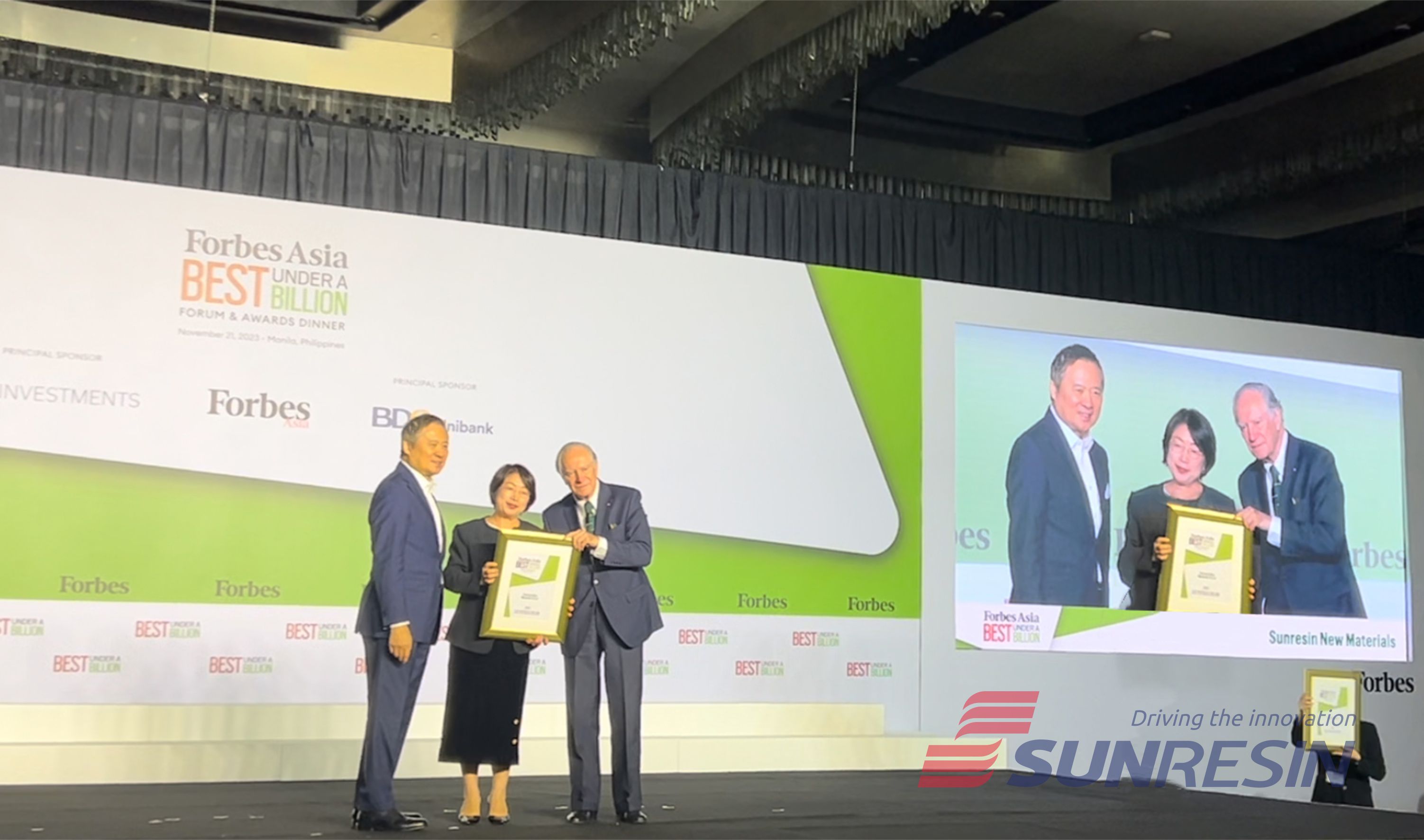 yp街机电子科技荣获2023年福布斯亚洲200强并受邀出席颁奖典礼